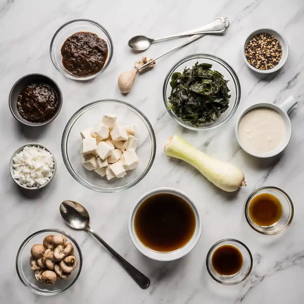 Ingredients for a Japanese Mounjaro recipe