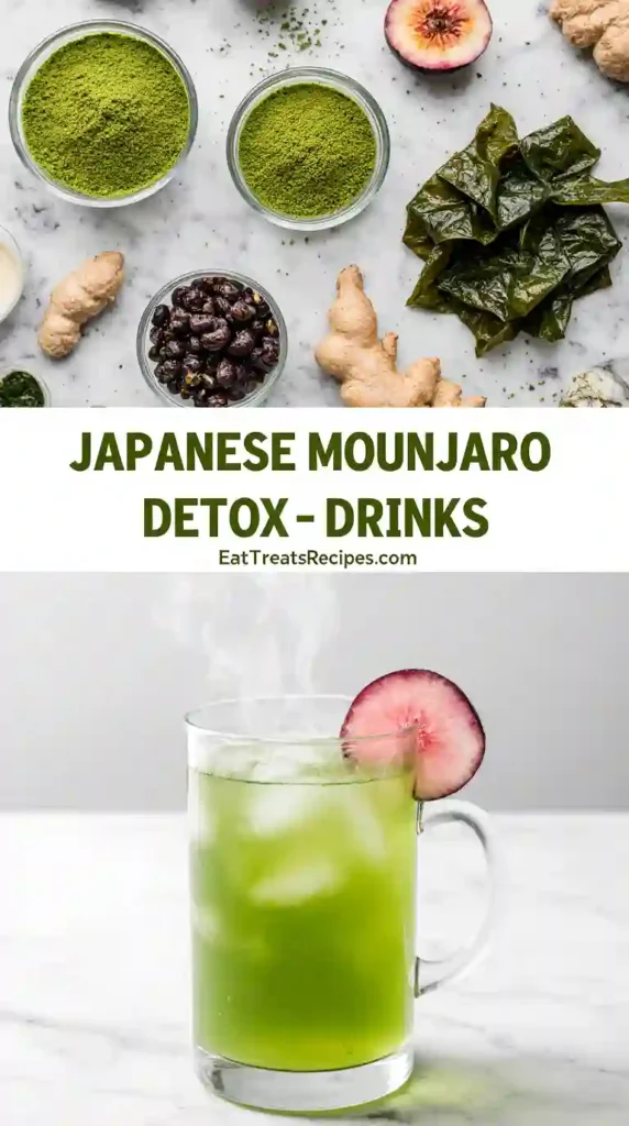 Japanisches Mounjaro Rezept – Matcha Green Detox Drink
