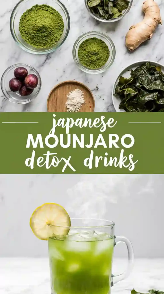 Authentic Japanese Mounjaro Detox Drink with Kombu and Umeboshi