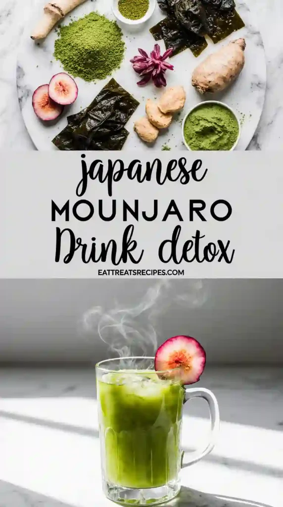 Japanese Mounjaro Detox Drink Recipe with Fresh Matcha