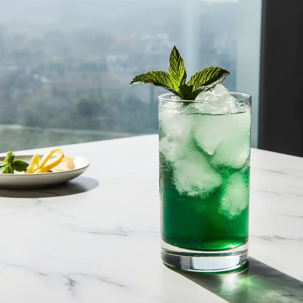 Brazilian detox drink presented in a modern kitchen