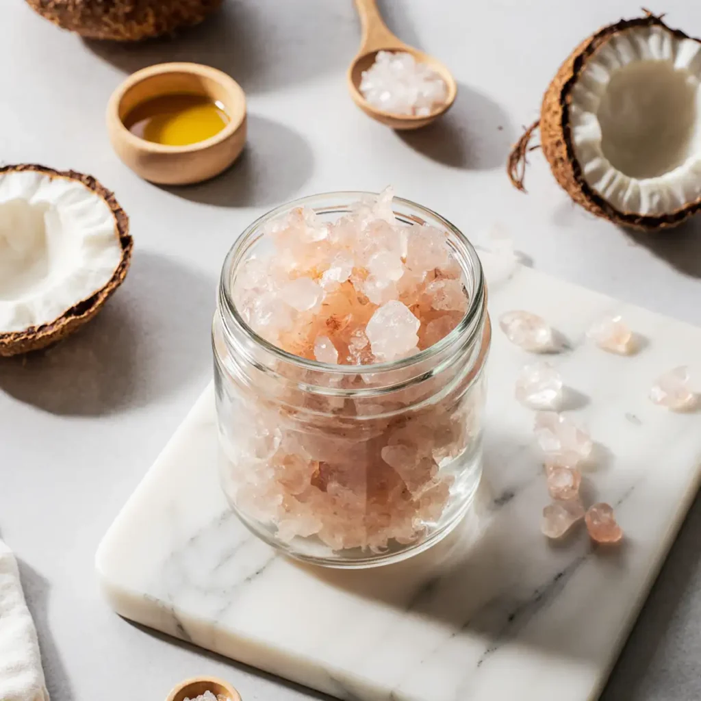 pink himalayan salt scrub benefits in a spa setting