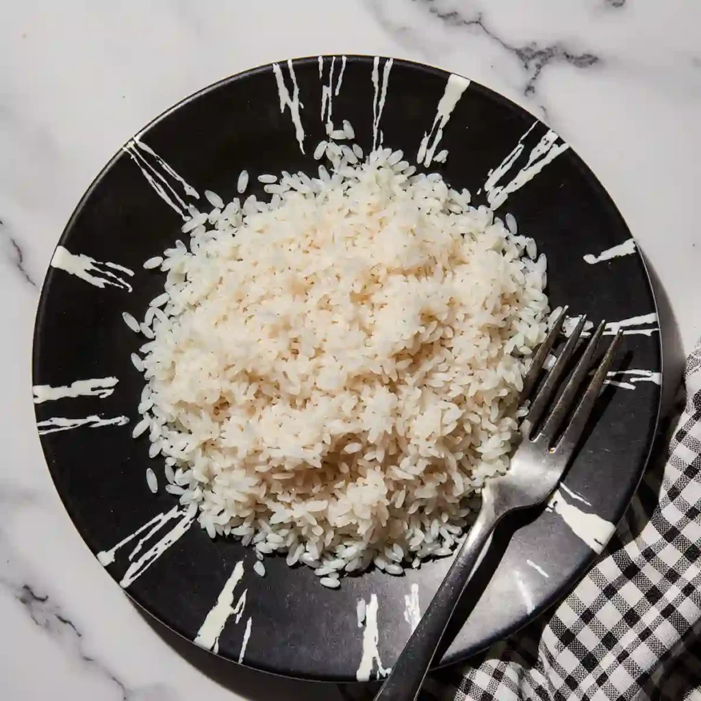 separated fluffy basmati rice grains