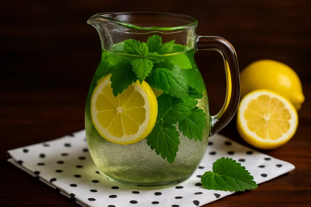 how to make lemon balm water at home