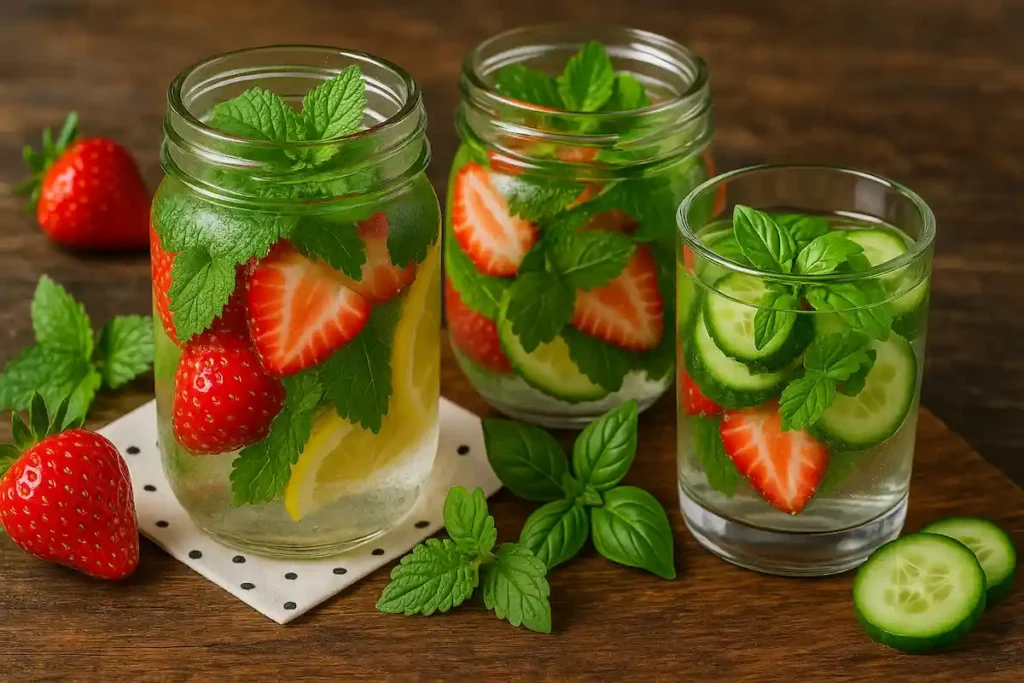 lemon balm water infusion ideas with fruit
