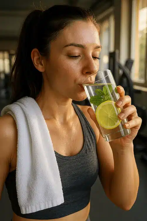 lemon balm water for belly fat and detox