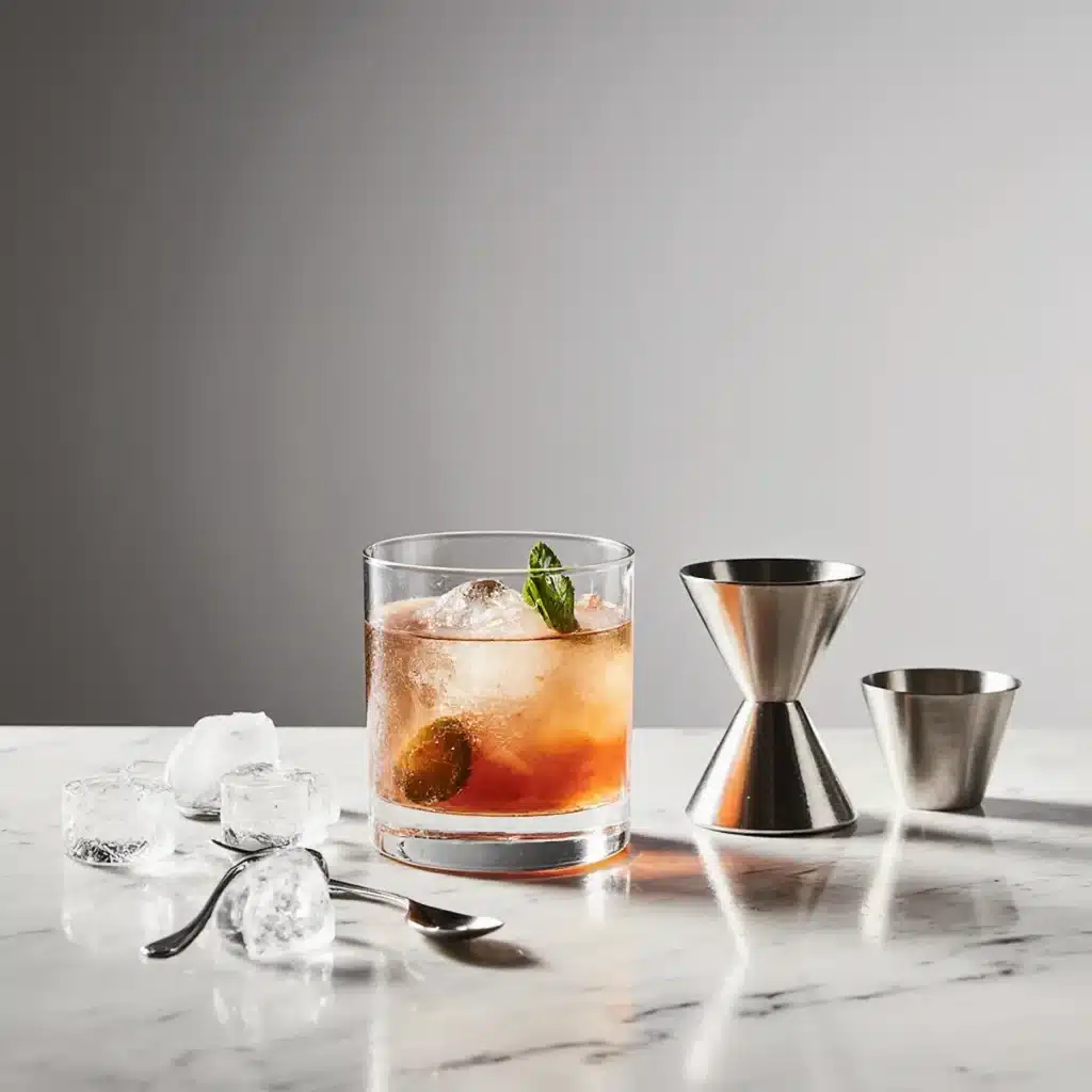 Transfusion cocktail being made with modern tools and equipment