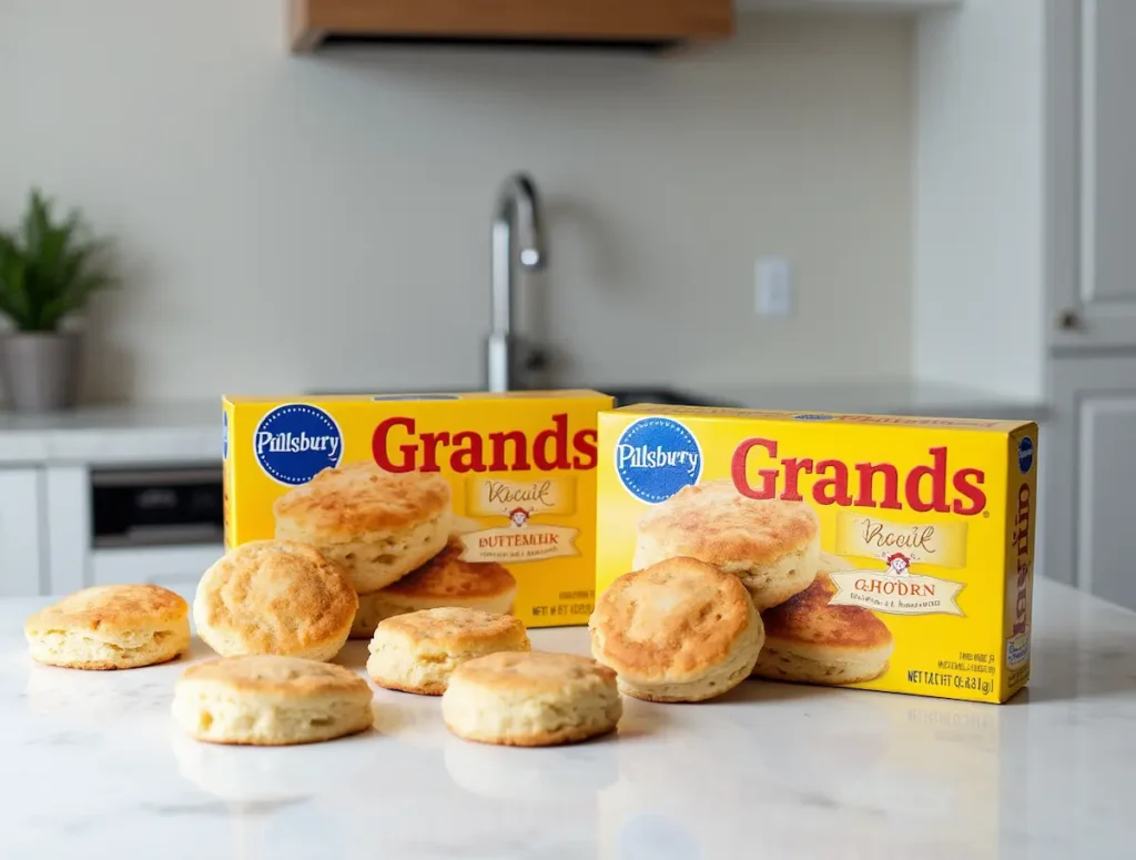 Frozen Pillsbury biscuit varieties prepared for air frying