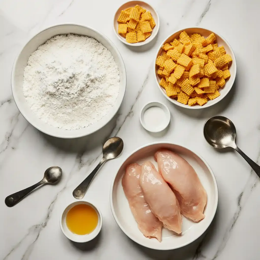 ingredients for cheez-it chicken breasts