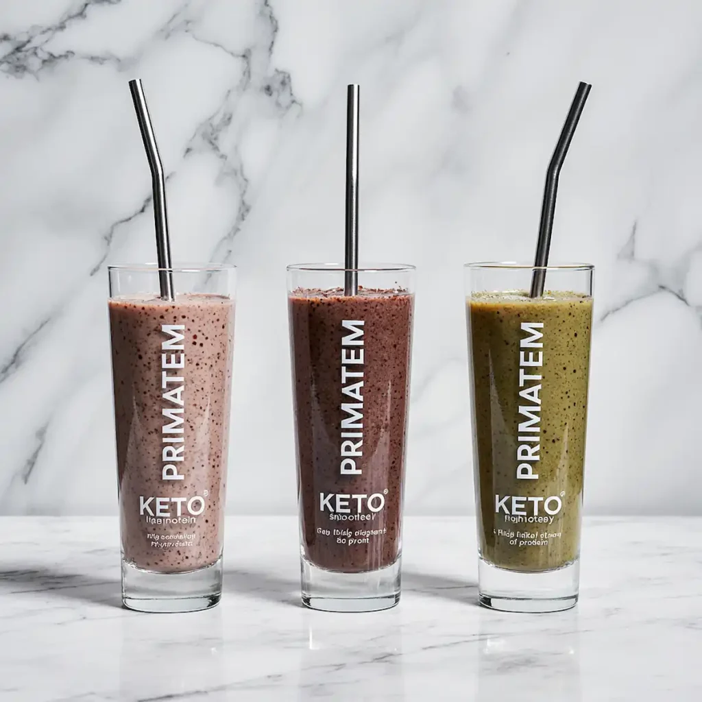 Keto, vegan, and protein variations of Prizmatem Smoothie