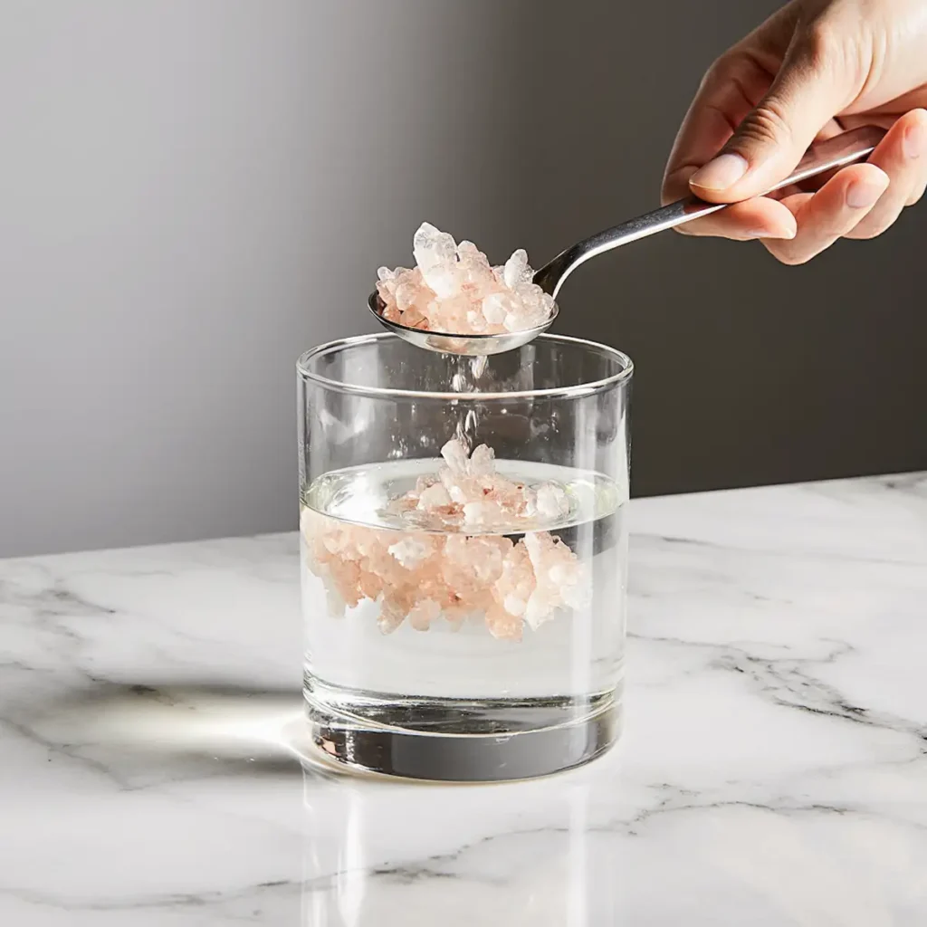 himalayan salt flush preparation process