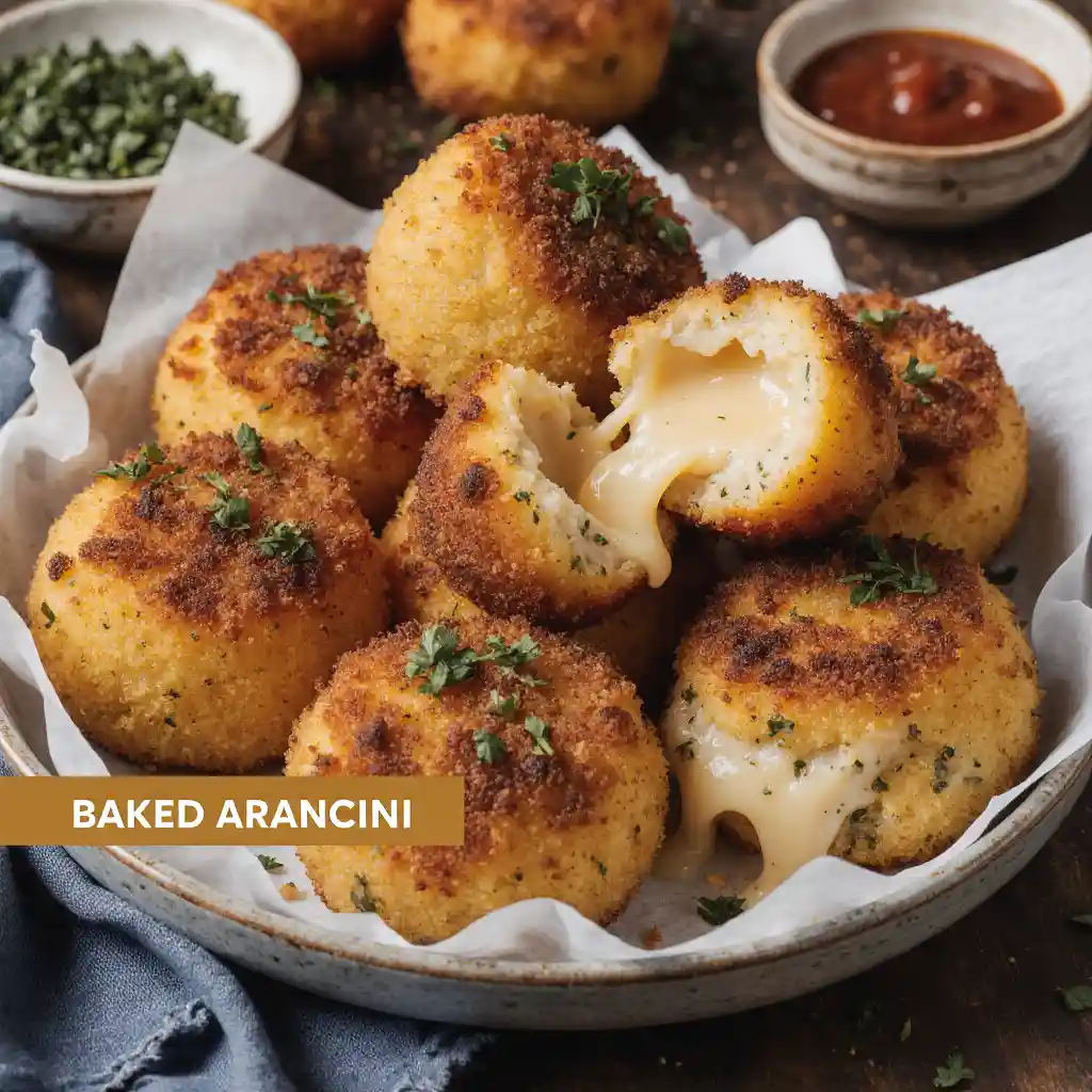 Baked Arancini balls