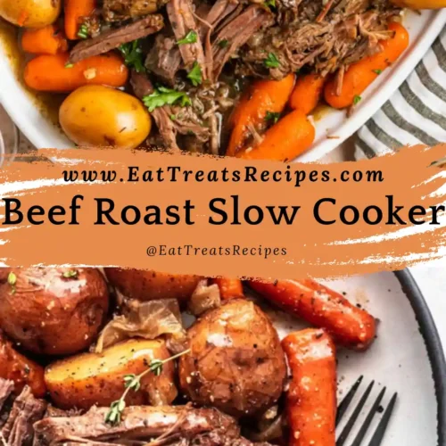 Dinner plate of Slow-Cooker Beef Roast