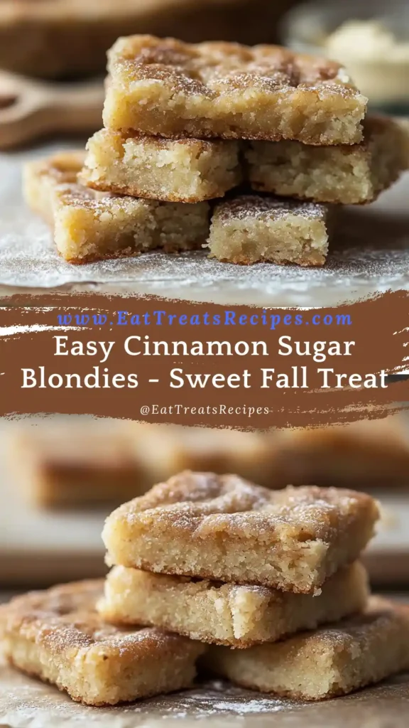 Honey Cinnamon Dessert Blondies