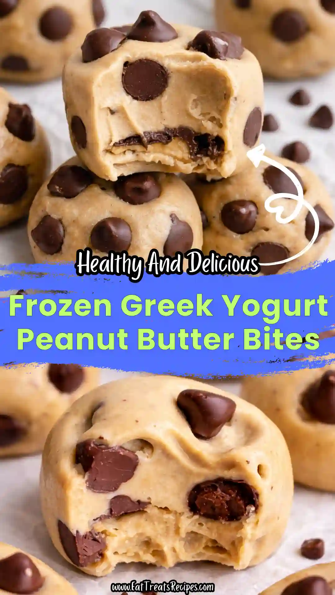 Snack time: High Protein Frozen yogurt bites ready for grabbing