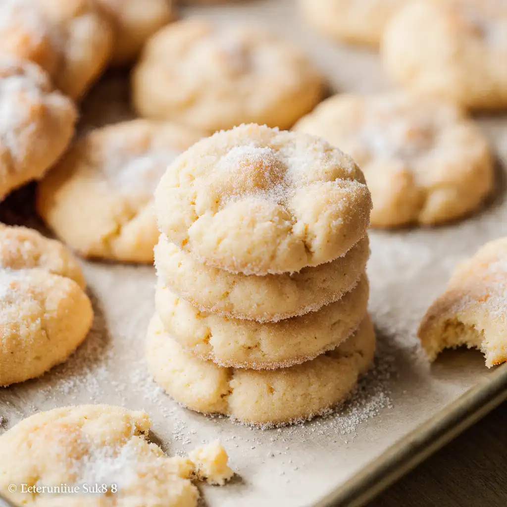 Perfect mini sugar cookies cooling on rack