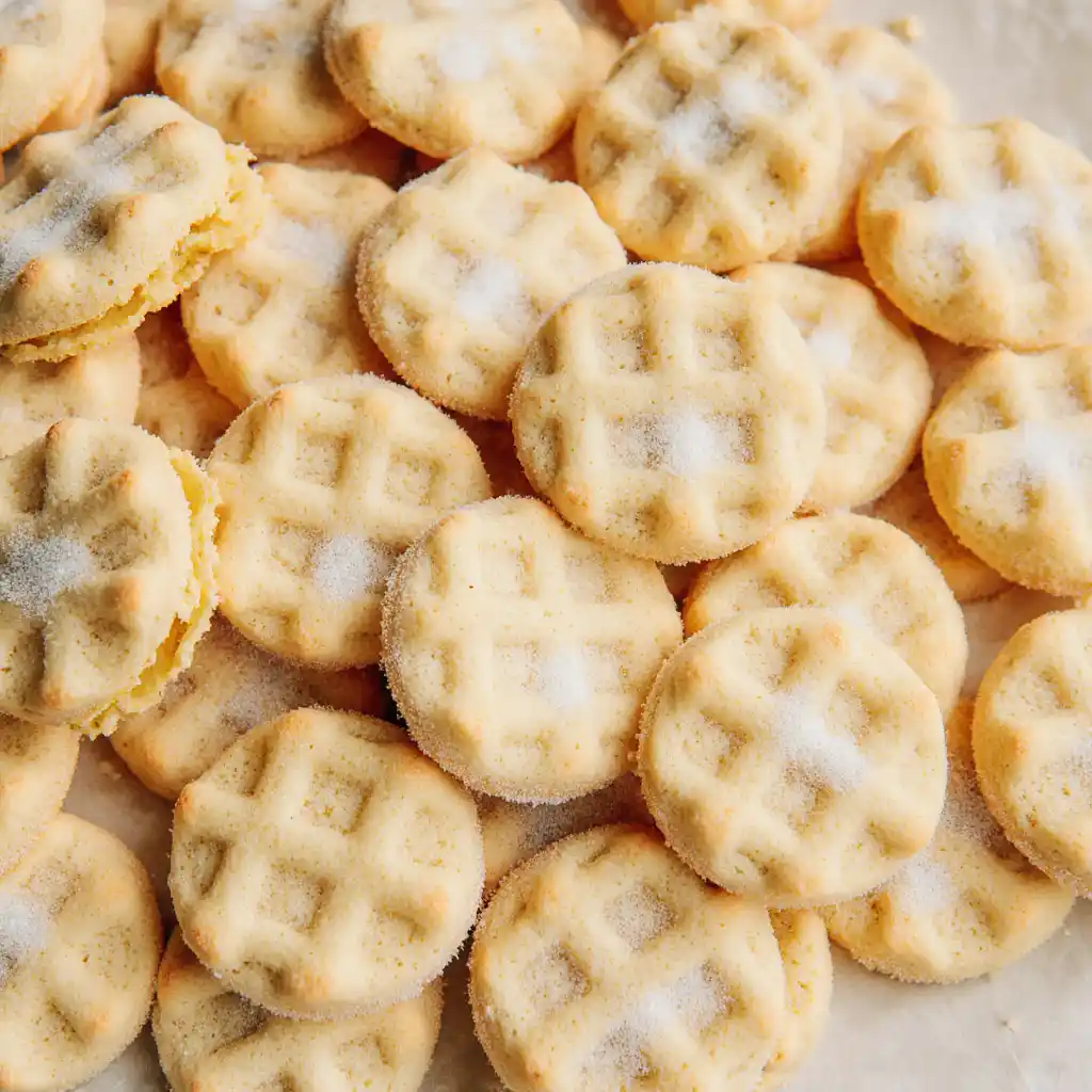 Cookies cooling on rack with milk glass