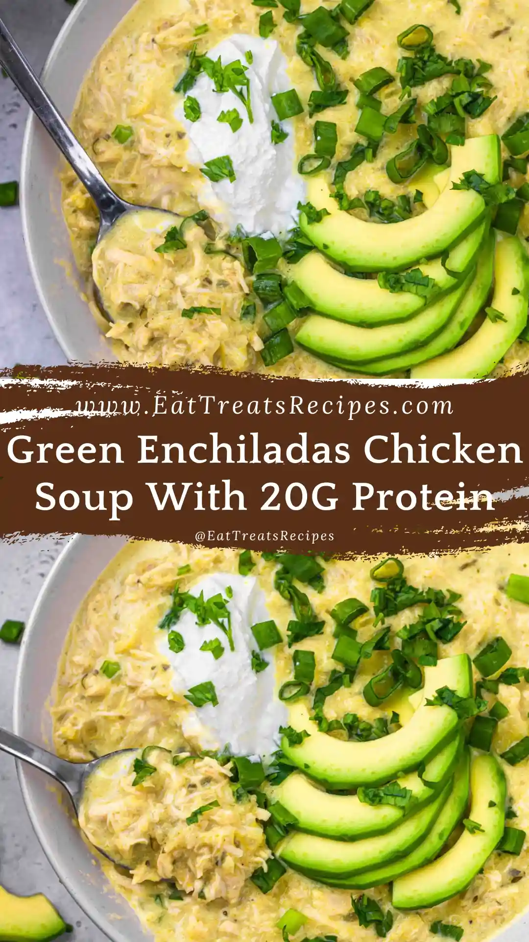 Green Enchiladas Chicken Soup bowl