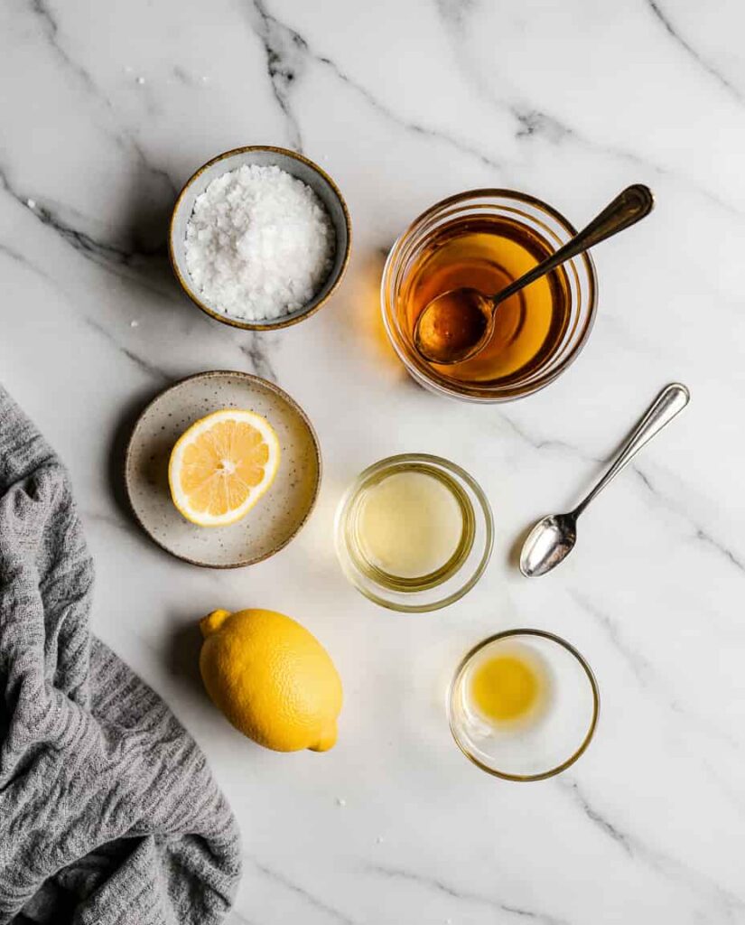 Ingredients for Himalayan pink salt drink