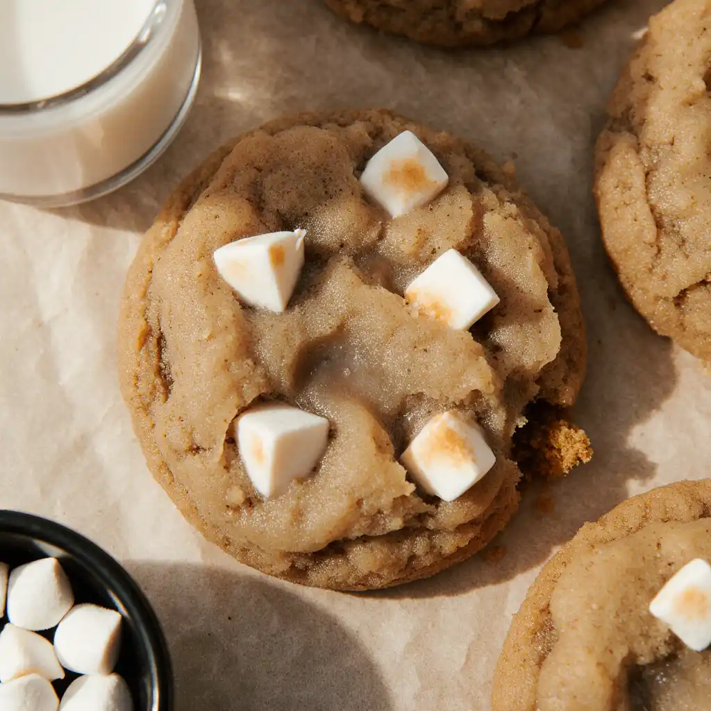 Irresistible Apple Cinnamon Cookies stack on white marble