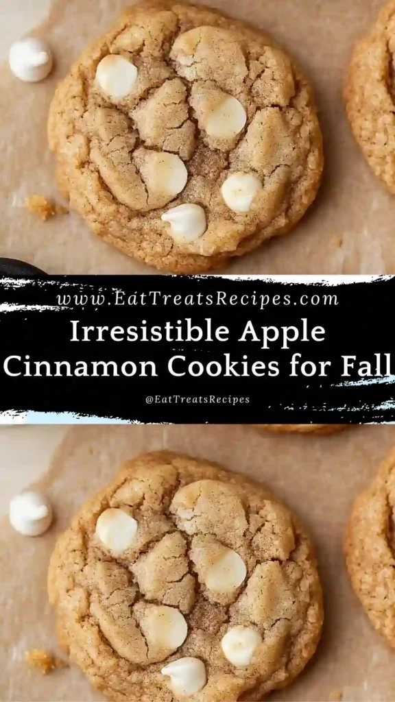 Irresistible Apple Cinnamon Cookies stack on white marble