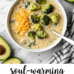 Soul-warming crockpot cheese broccoli soup