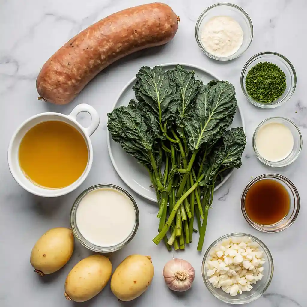 Ingredients for Olive Garden Zuppa Toscana Soup