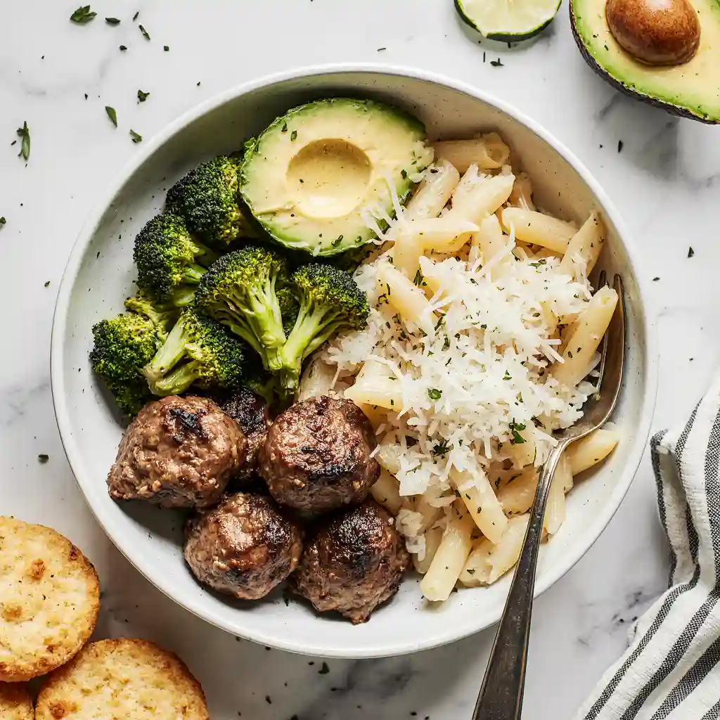 Meal prep steak pasta