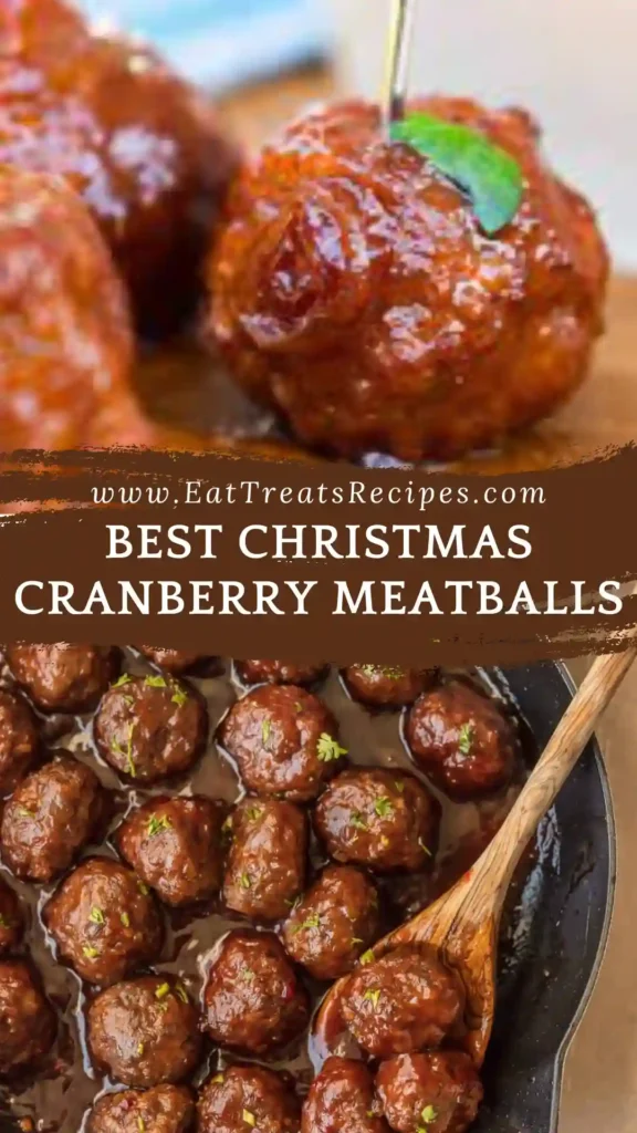 Christmas cranberry meatballs