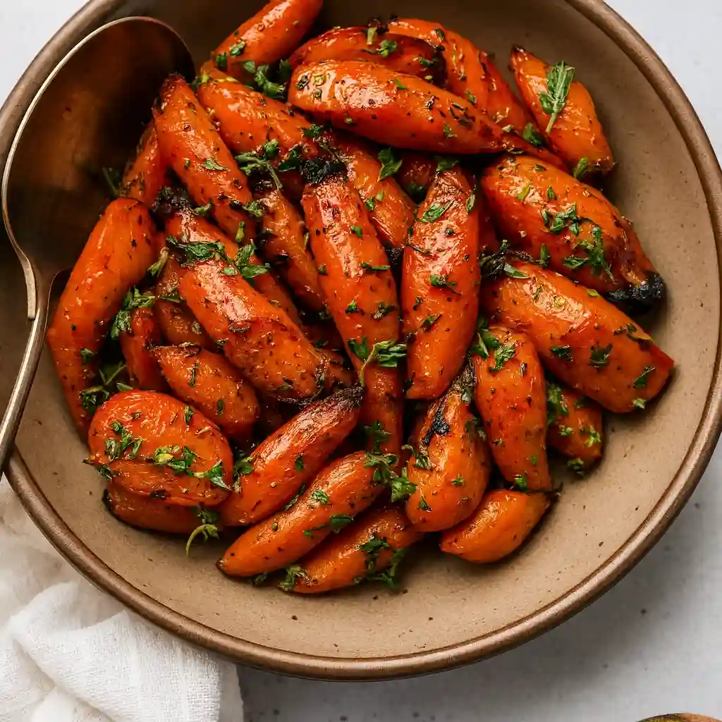 Honey roasted carrots with thyme