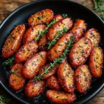 Honey roasted carrots with thyme