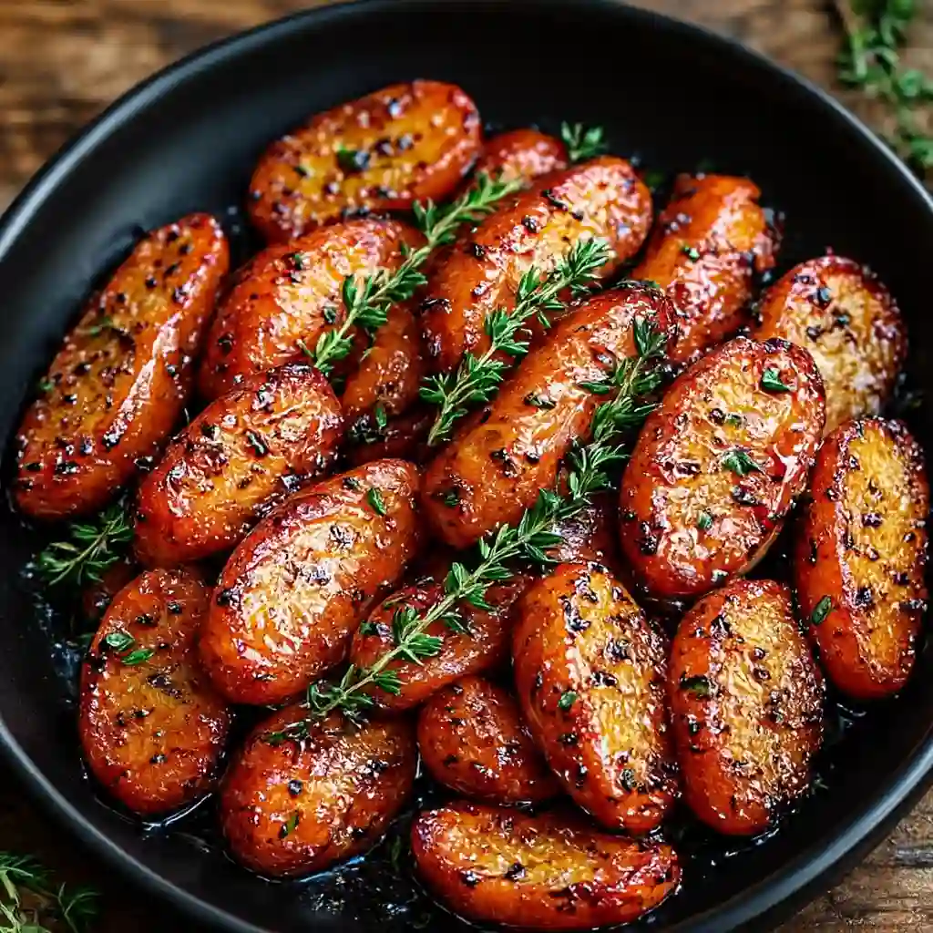 Honey roasted carrots with thyme