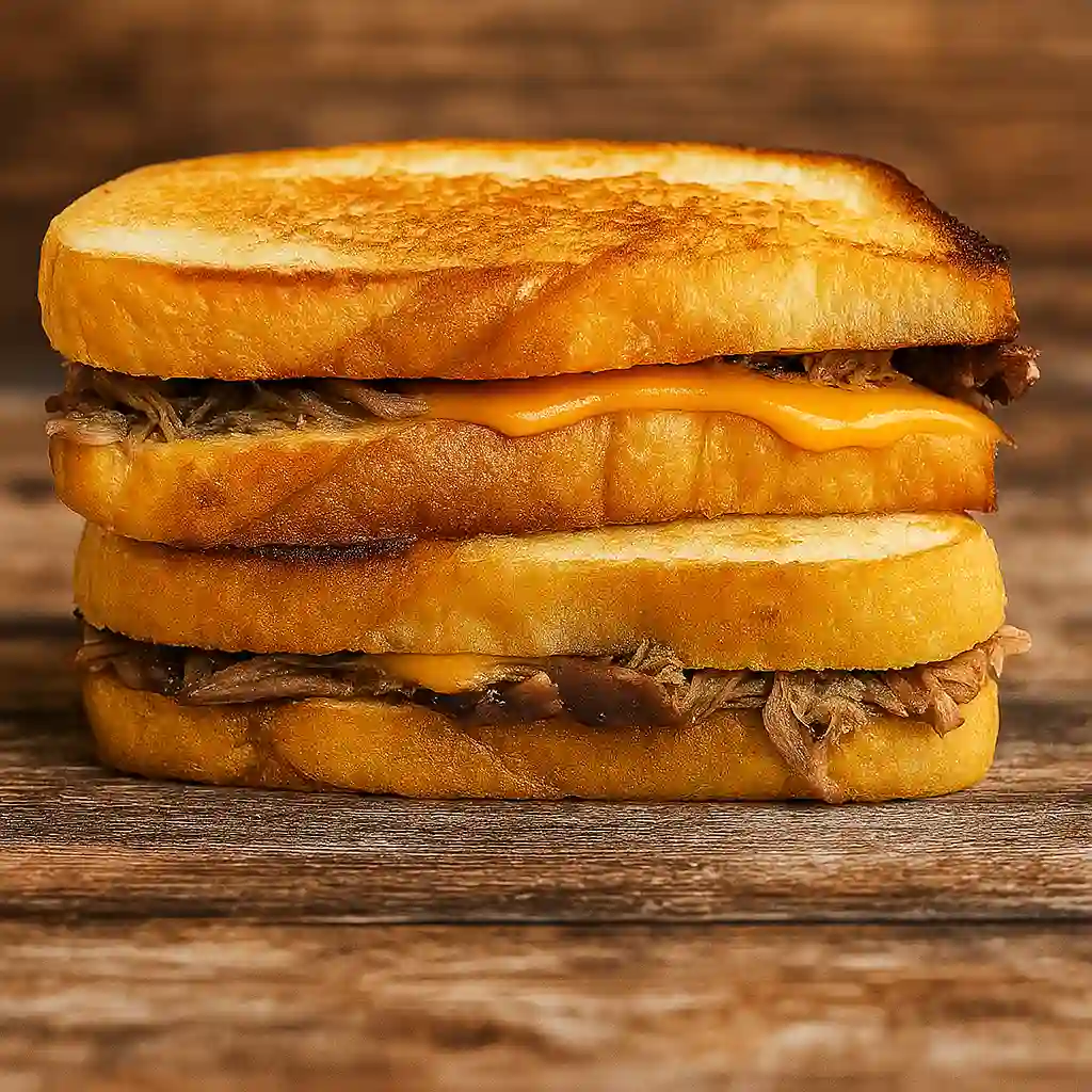 Roast beef and cheddar melt sandwich