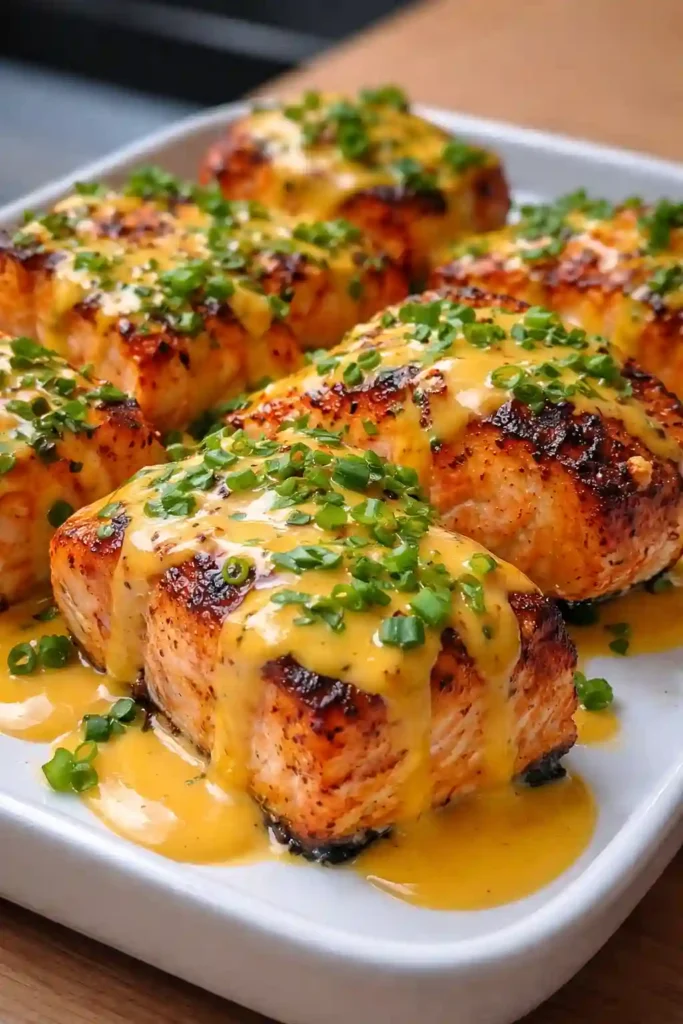 Bang Bang Salmon made in just 15 minutes with creamy spicy sauce