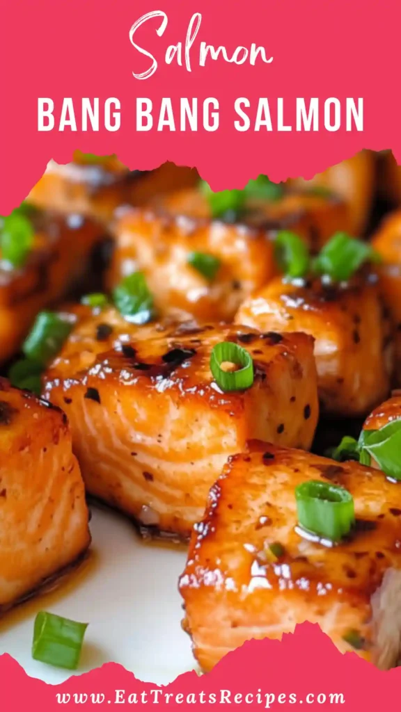 Bang Bang Salmon made in just 15 minutes with creamy spicy sauce