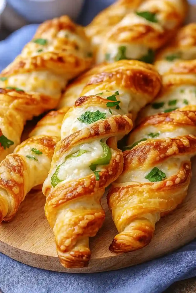 Christmas Jalapeno Popper Twists appetizer