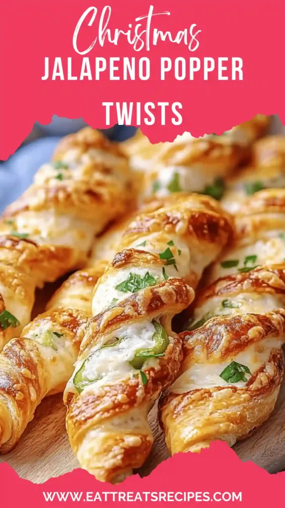 Christmas Jalapeno Popper Twists appetizer