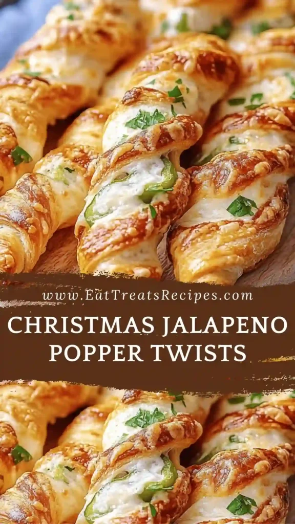 Christmas Jalapeno Popper Twists appetizer