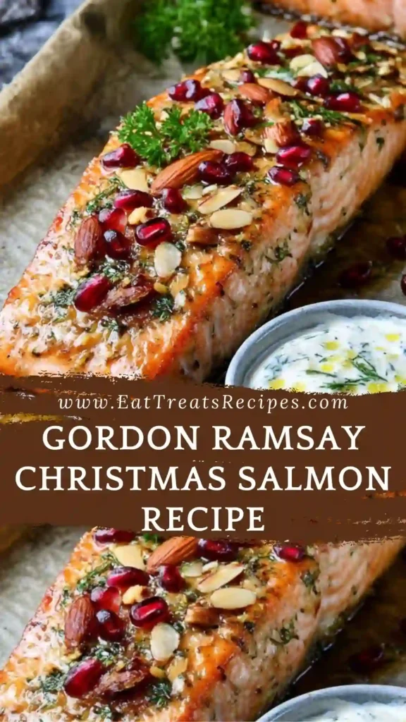 Gordon Ramsay Christmas salmon with pomegranate glaze