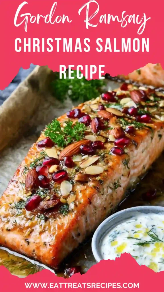 Gordon Ramsay Christmas salmon with pomegranate glaze