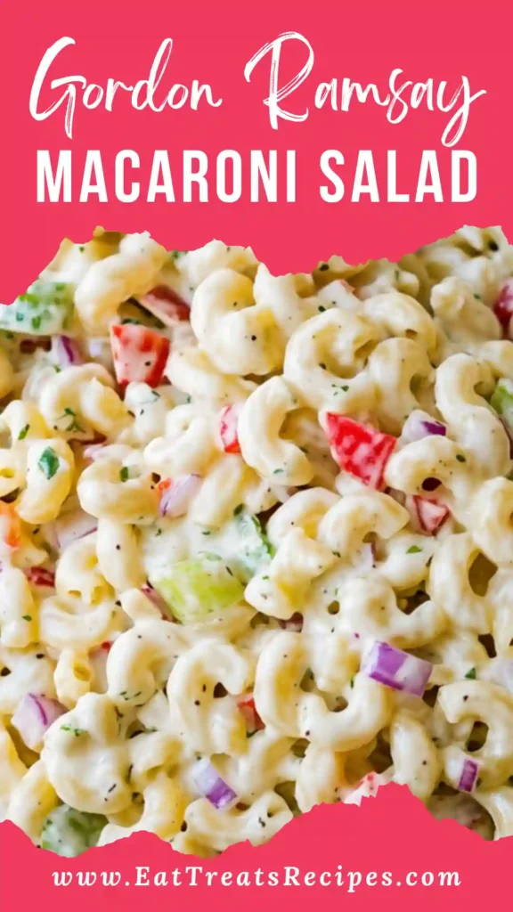 Gordon Ramsay macaroni salad served creamy and fresh