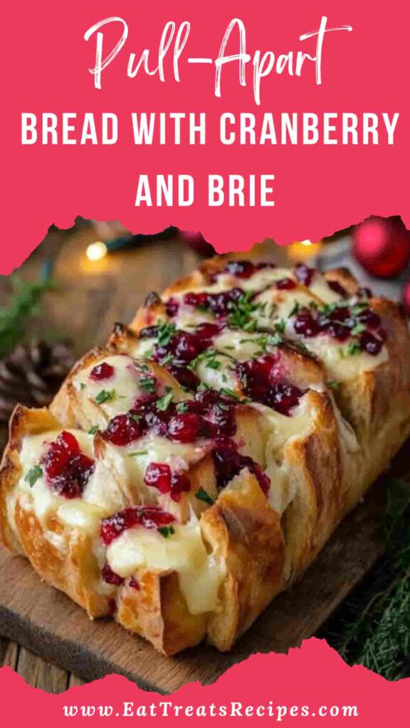 Pull-Apart Bread with Cranberry & Brie holiday appetizer