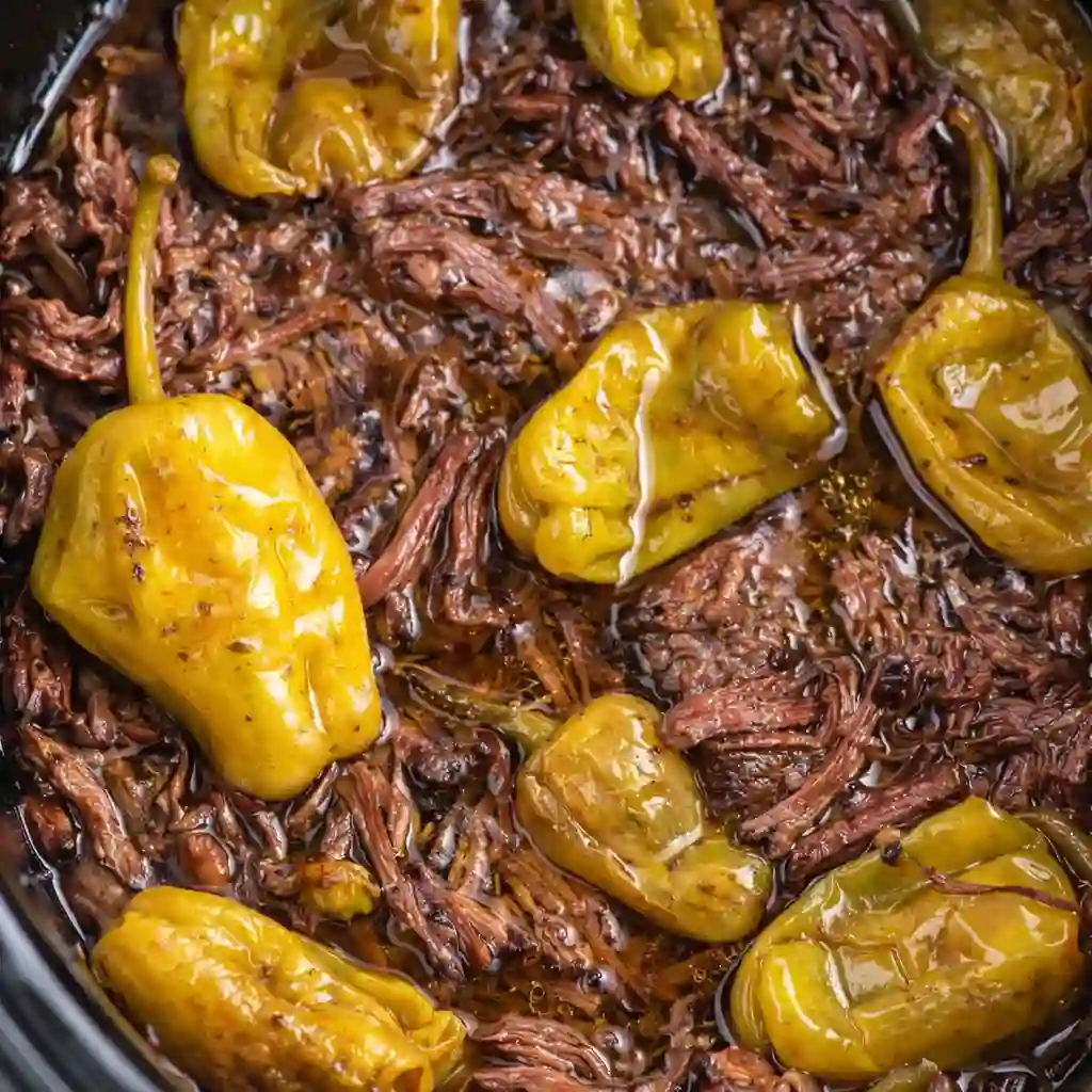 Cozy Crockpot Mississippi Pot Roast Recipe served fall-apart tender