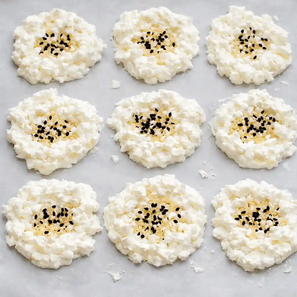 High-Protein Cottage Cheese Chips crispy and golden on a plate