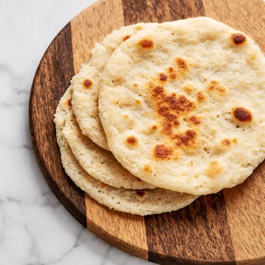 Soft high-protein cottage cheese wrap with no flour and no gluten.