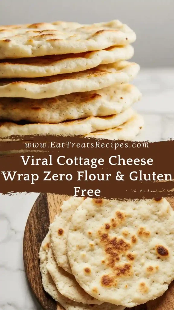 Viral cottage cheese wrap zero flour gluten free