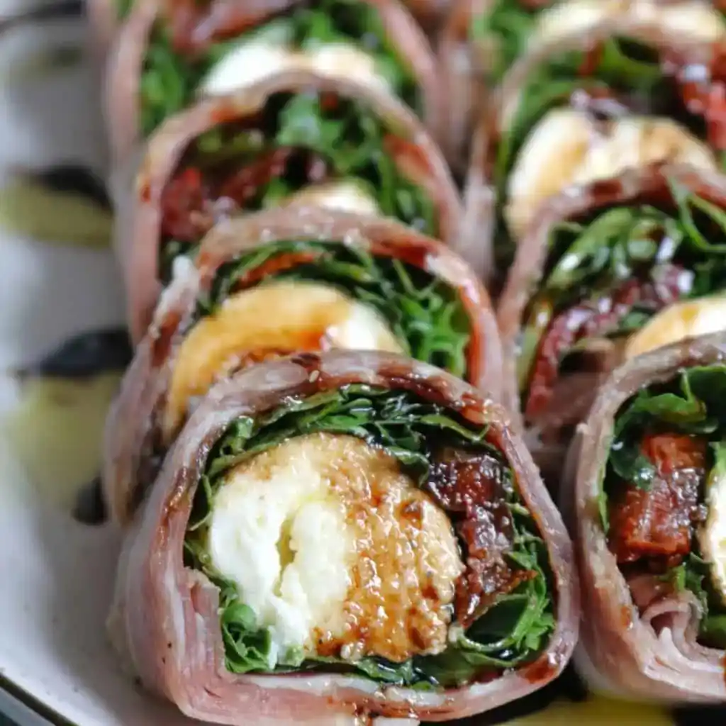 italian sushi recipe stored in meal prep container on marble surface