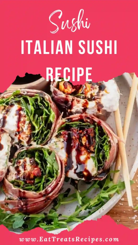 italian sushi recipe stored in meal prep container on marble surface