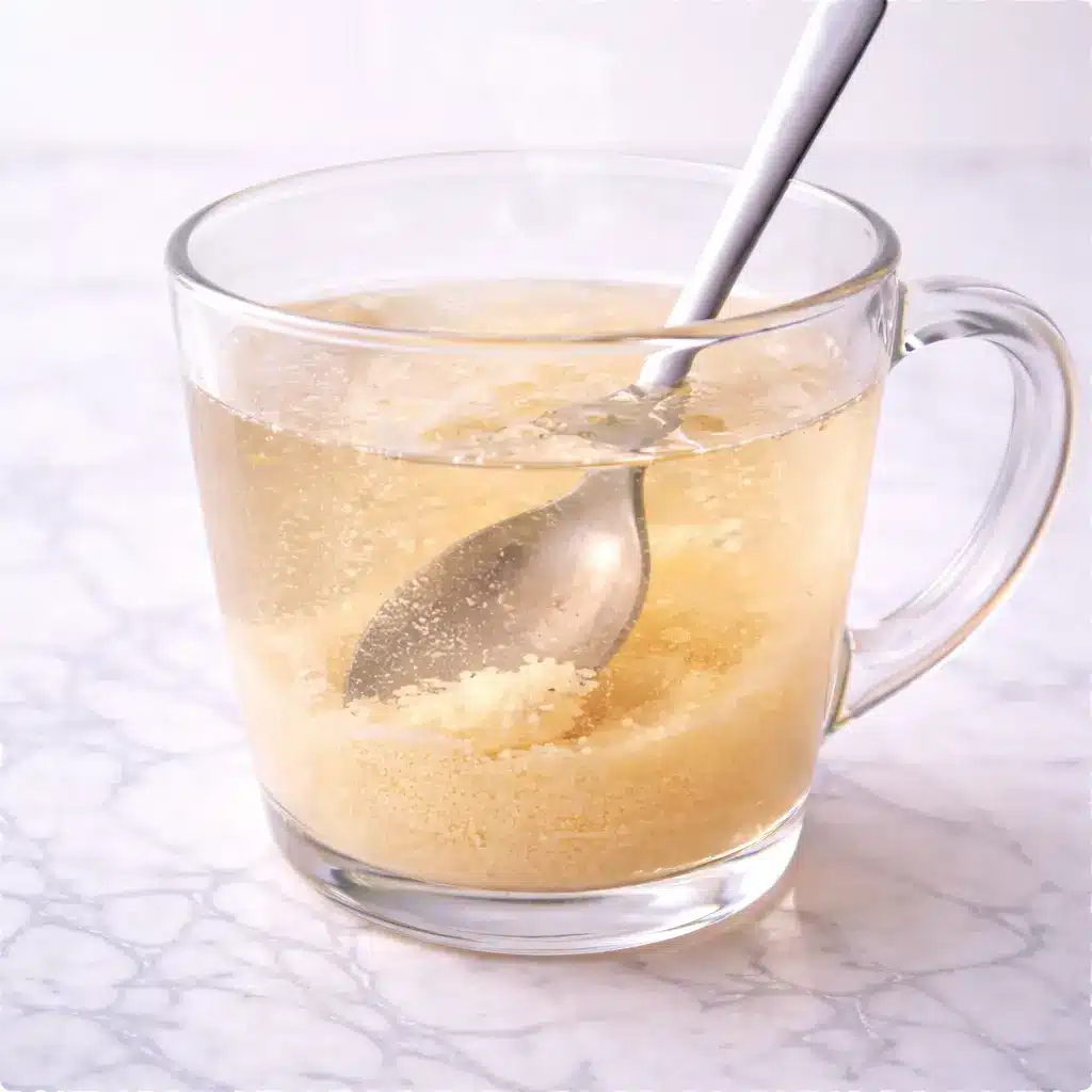 Jillian Michaels Gelatin Recipe served warm in glass mug