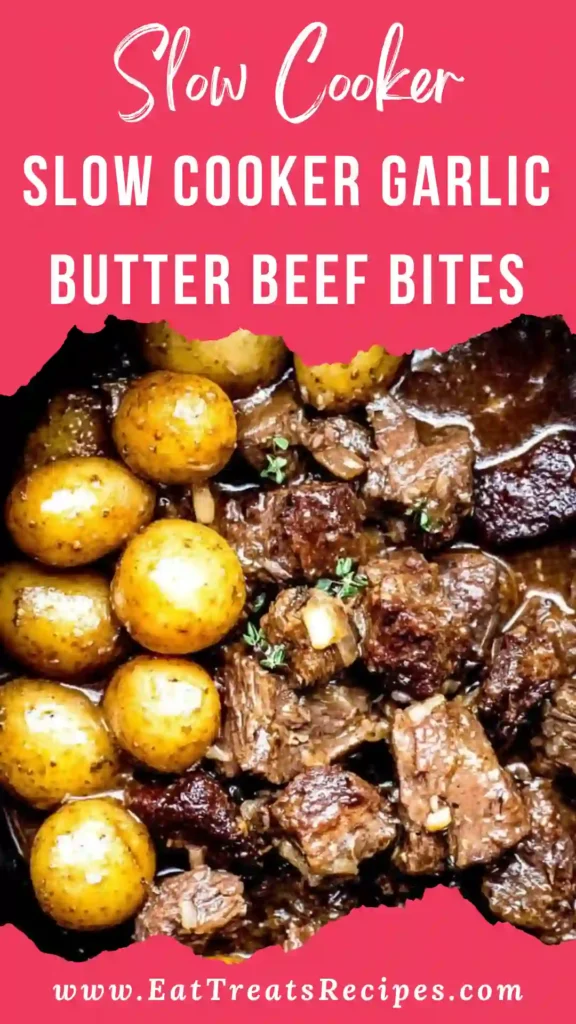 slow cooker garlic butter beef bites stored in airtight container for meal prep